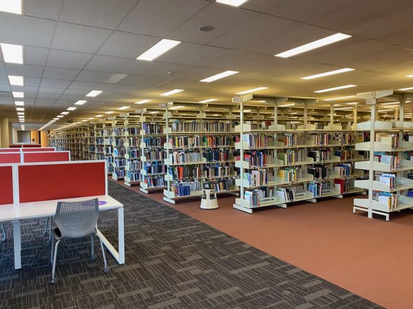 Image of Bathurst Library level 5 collection. 