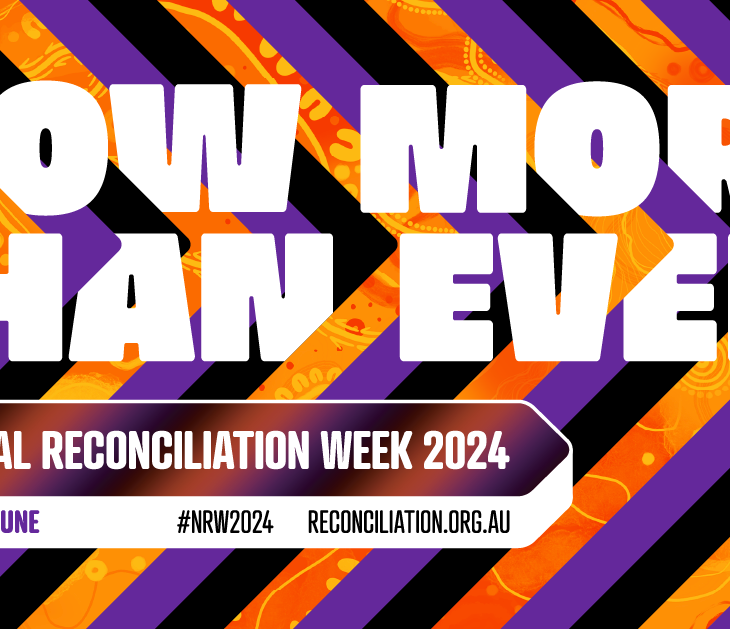 Colourful banner for National Reconciliation Week 2024