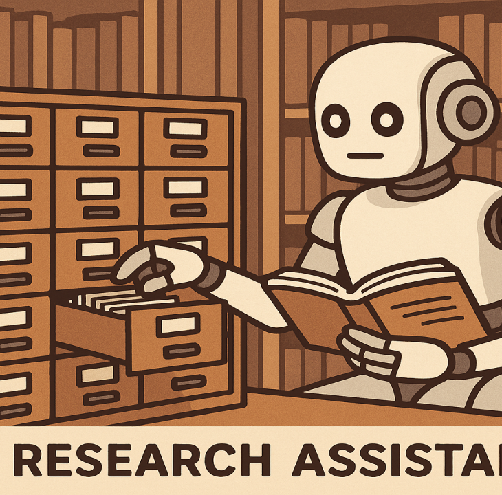 AI library research assistant
